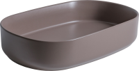 Накладная раковина Allen Brau Fantasy Oval 55x36, коричневая