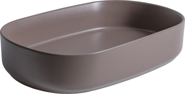 Накладная раковина Allen Brau Fantasy Oval 55x36, коричневая