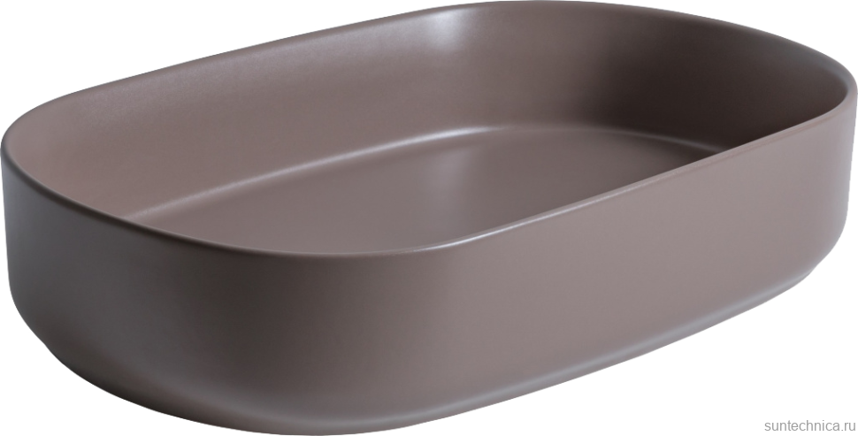 Накладная раковина Allen Brau Fantasy Oval 55x36, коричневая