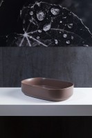 Накладная раковина Allen Brau Fantasy Oval 55x36, коричневая