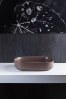 Накладная раковина Allen Brau Fantasy Oval 55x36, коричневая