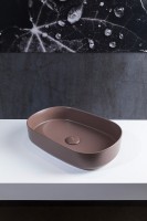 Накладная раковина Allen Brau Fantasy Oval 55x36, коричневая
