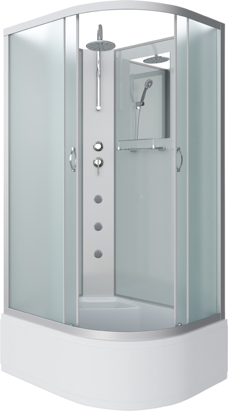 Душевая кабина Niagara Classic NG-2310-14LBKTG 120х80 см, без крыши, с гидромассажем и тропическим  душем