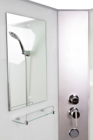 Душевая кабина Niagara Classic NG-2310-14LBKTG 120х80 см, без крыши, с гидромассажем и тропическим  душем