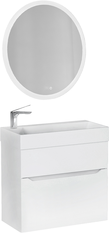 Мебель для ванной комнаты Jorno Folk 65 подвесная, белая