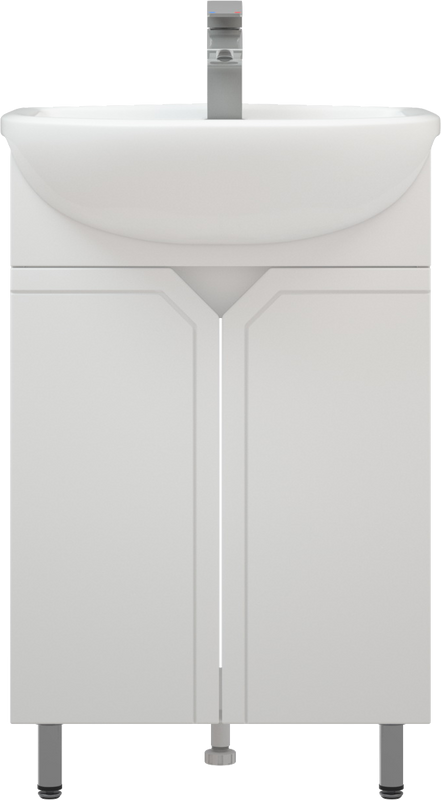 Тумба с раковиной Corozo Сириус 55 белая