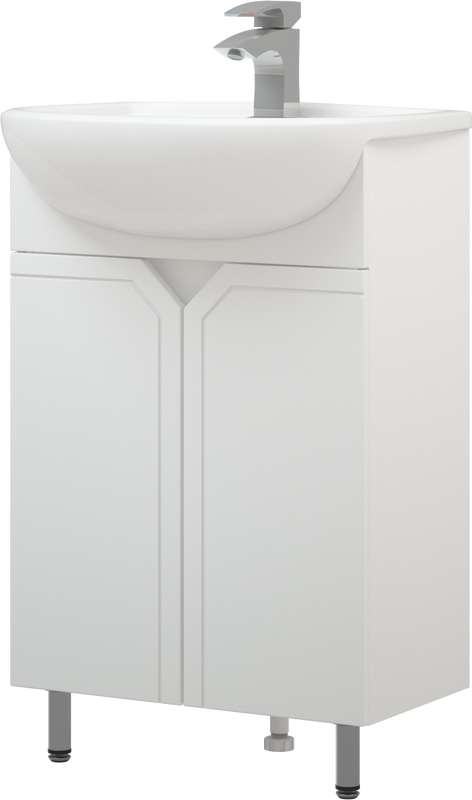 Тумба с раковиной Corozo Сириус 55 белая