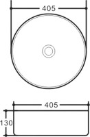Накладная раковина Vincea VBS-316MB 41 матовая черная