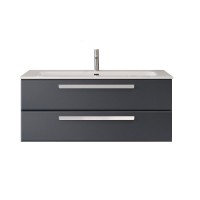 Тумба под раковину без столешницы Cezares Eco Cer-N 120 grafito, ручки сатин