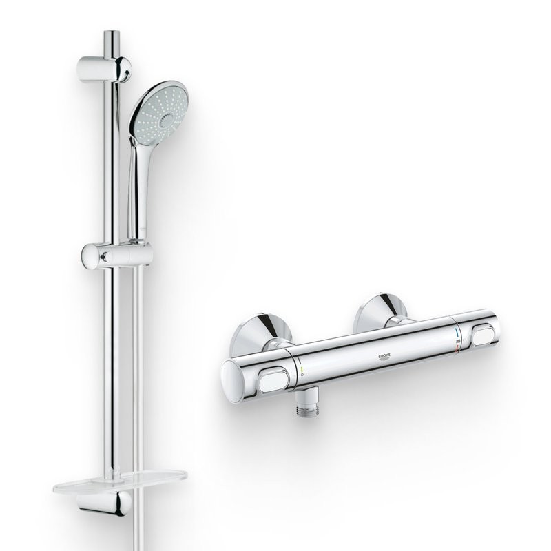 Душевой комплект Термостат Grohe Grohtherm 34793000 для душа + Гарнитур Euphoria 110 Massage 27243001