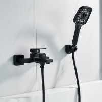 Смеситель для ванны с душем Shevanik S9602H черный