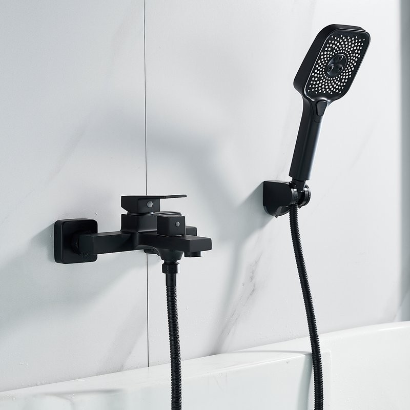Смеситель для ванны с душем Shevanik S9602H черный