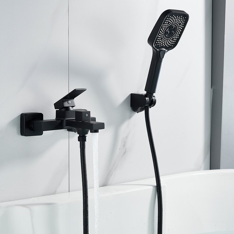Смеситель для ванны с душем Shevanik S9602H черный