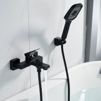 Смеситель для ванны с душем Shevanik S9602H черный