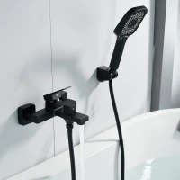 Смеситель для ванны с душем Shevanik S9602H черный