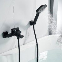 Смеситель для ванны с душем Shevanik S9602H черный
