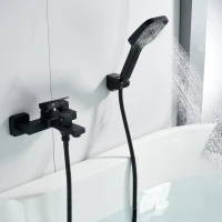 Смеситель для ванны с душем Shevanik S9602H черный