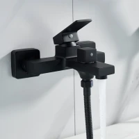 Смеситель для ванны с душем Shevanik S9602H черный