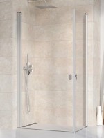Душевой уголок Ravak Chrome CRV1-90+CRV1-90 профиль блестящий, стекло прозрачное Transparent