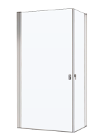 Душевой уголок Ravak Chrome CRV1-90+CRV1-90 профиль блестящий, стекло прозрачное Transparent