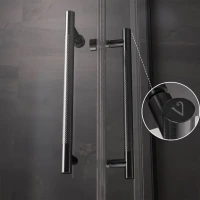 Душевой уголок Veconi Premium Trento PTC-20GR 110x80, профиль брашированный графит, стекло прозрачное