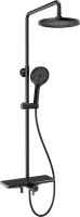 Душевая стойка AQUAme AQM8002B черная