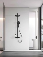 Душевая стойка AQUAme AQM8002B черная