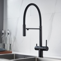 Смеситель для кухни Shevanik S178H с гибким изливом, черный