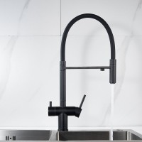 Смеситель для кухни Shevanik S178H с гибким изливом, черный