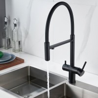 Смеситель для кухни Shevanik S178H с гибким изливом, черный
