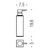 Дозатор для жидкого мыла Colombo Design MiniQ B9344.GM настольный, черный, серый Дозатор для жидкого мыла Colombo Design MiniQ B9344.GM настольный, черный, серый