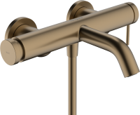 Смеситель для ванны с душем Hansgrohe Tecturis S 73422140 шлифованная бронза