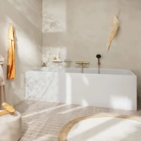 Смеситель для ванны с душем Hansgrohe Tecturis S 73422140 шлифованная бронза Смеситель для ванны с душем Hansgrohe Tecturis S 73422140 шлифованная бронза