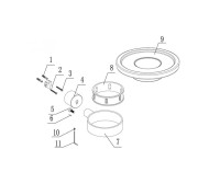 Мыльница Abber Osten 316 AA185A8BG настенная, стеклянная, золотая Мыльница Abber Osten 316 AA185A8BG настенная, стеклянная, золотая
