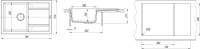 Комплект Мойка Florentina Липси 760 антрацит + Смеситель Grohe Minta 3291800E хром