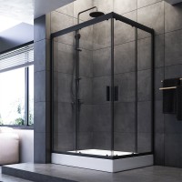 Душевой уголок AM.PM Gem W90G-404-120290-BT 120x90, профиль черный