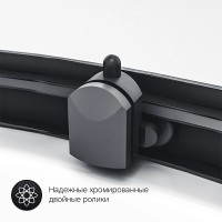 Душевой уголок AM.PM Gem W90G-404-120290-BT 120x90, профиль черный