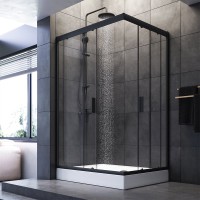 Душевой уголок AM.PM Gem W90G-404-120290-BT 120x90, профиль черный