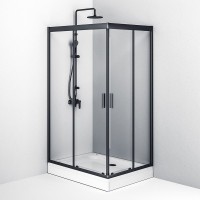 Душевой уголок AM.PM Gem W90G-404-120290-BT 120x90, профиль черный