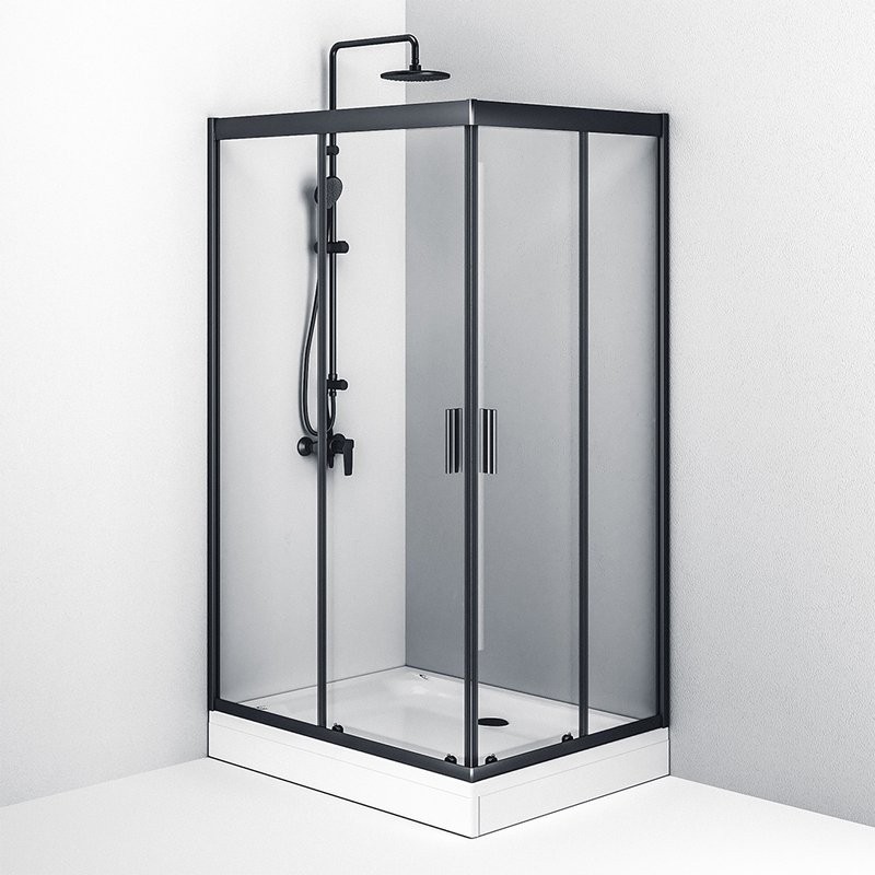 Душевой уголок AM.PM Gem W90G-404-120290-BT 120x90, профиль черный