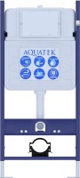 Комплект Унитаз подвесной AQUATEK Каир AQ1170-00 безободковый, с микролифтом + Инсталляция Eco Standard INS-0000014 + Комплект креплений KKI-0000002 + Кнопка KDI-0000017 матовая черная