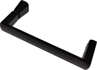 Душевая дверь в нишу Abber Schwarzer Diamant AG30100B5 100 см, профиль черный, стекло прозрачное