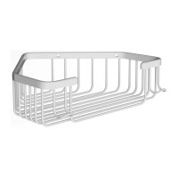 Полка угловая для ванной Shevanik SW01C, белый Полка угловая для ванной Shevanik SW01C, белый