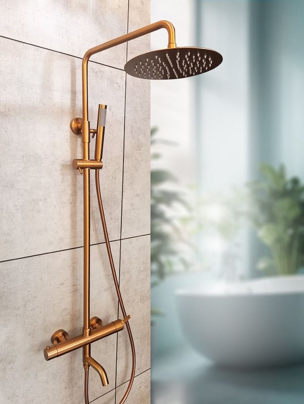 Душевая стойка AltroBagno Unione AltroBagnoUnione030211BC матовая медь