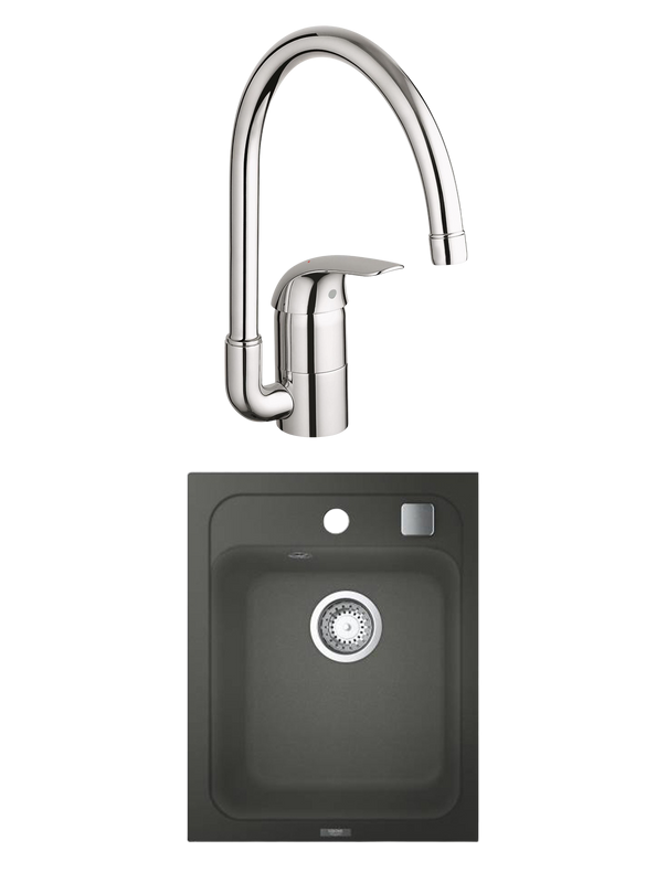 Комплект Мойка Grohe K700 + Смеситель Euroeco