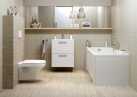 Акриловая ванна Cersanit Nike 150x70 см, пристенная, ультрабелая, с каркасом