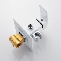 Гигиенический душ Rose R1505F-2 со смесителем, С ВНУТРЕННЕЙ ЧАСТЬЮ, белый,хром