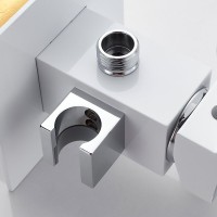 Гигиенический душ Rose R1505F-2 со смесителем, С ВНУТРЕННЕЙ ЧАСТЬЮ, белый,хром