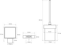 Набор Ершик Bemeta Nero 135013010 + Держатель 135012010 Набор Ершик Bemeta Nero 135013010 + Держатель 135012010