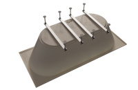 Акриловая ванна Radomir Вальс Ангосто 190x90 см, встраиваемая, белая, на ножках